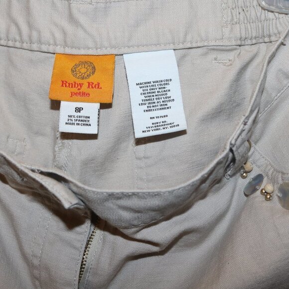 Ruby Rd. ladies capri pants size 8P - Picture 7 of 8